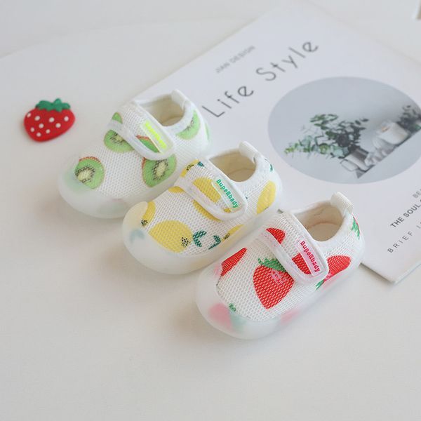 

Childrens Shoes 2021 Spring Soft-soled Infant Fruit Baby Casual Korean Boys and Girls Velcro Kids Toddler Shoes CS85, 03