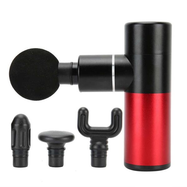 

massage gun fascia low noise deep fatigue relive black red