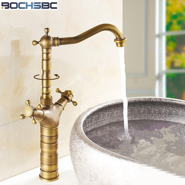 

bathroom sink faucets bochsbc european antique brass basin faucet mixer water tap 360 degree rotatable torneira
