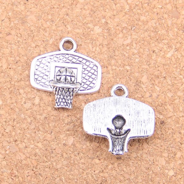 67 adet Antik Gümüş Bronz Kaplama Basketbol Sepeti Charms Kolye DIY Kolye Bilezik Bileklik Bulguları 20 * 19mm