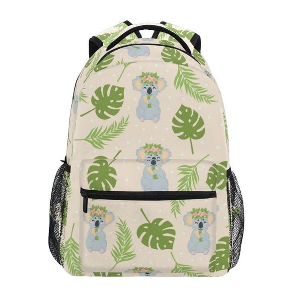 

large schoolbag cute student school backpack koala printed waterproof bagpack primary book bag for teenage girls kids bags