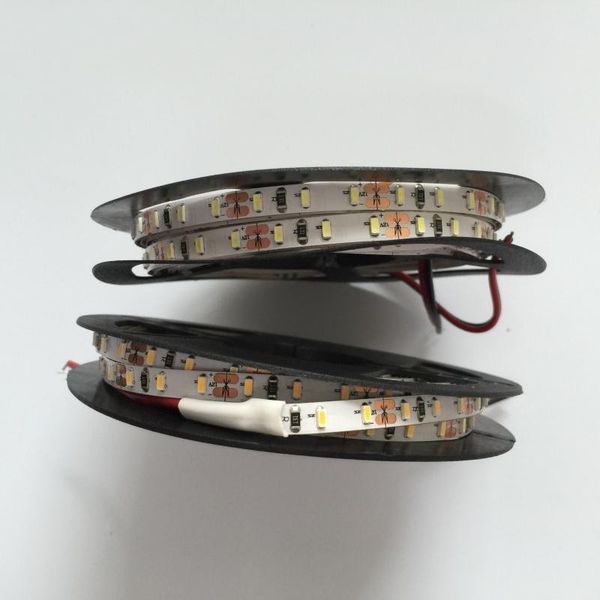 

white pcb 5mm width high brightness led strip 12v 120 leds/m strips