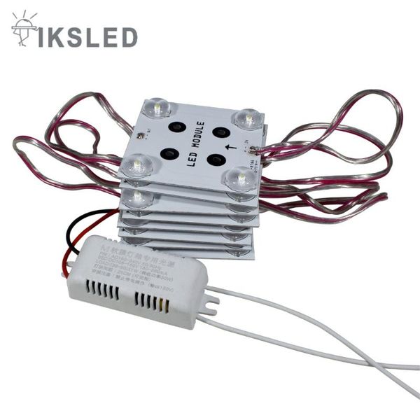 

module 220v 3030 diffuse reflection block chain led modules advertising light box soft film super bright 8pcs/lot