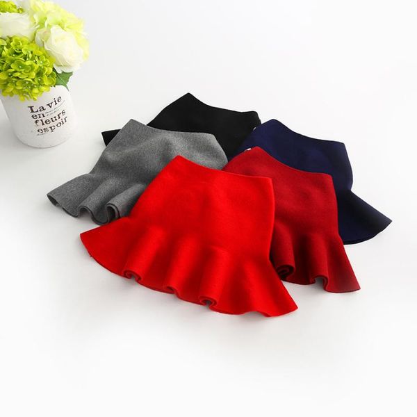 

skirts korean woolen knitting 2021 autumn girl's skirt wholesale a002, Blue