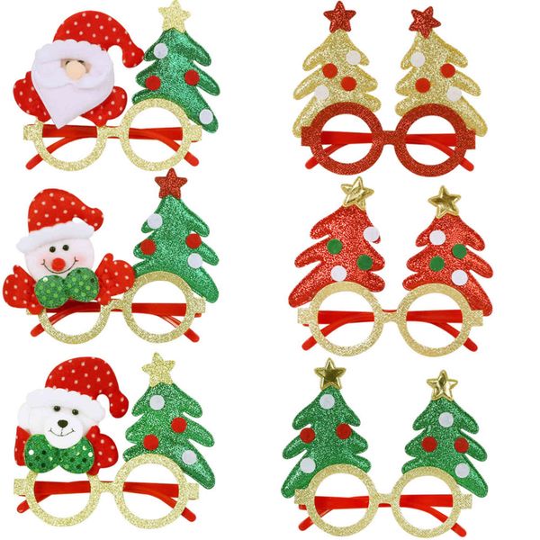 

decorations tree santa elk party dress up props funny christmas glasses