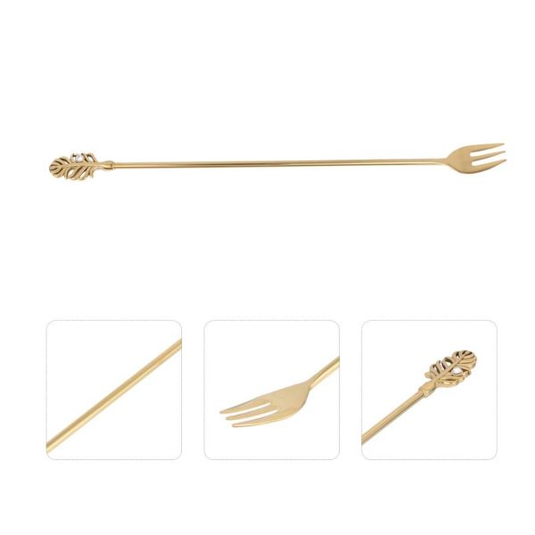 

forks 1pc home eating fork portable stainless steel novel dessert