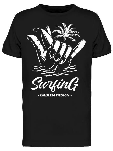

Fun Surfing Symbol Tee Men's -Image by Shutterstock, White;black
