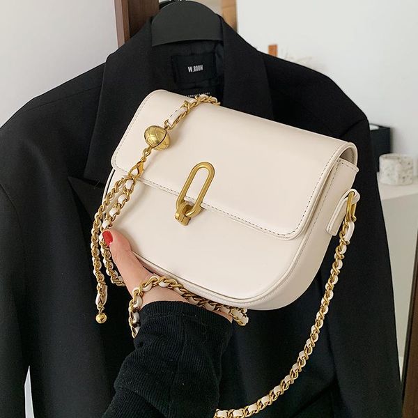 

niche design messenger bag female 2021 fashion and high-quality texture single shoulder saddle width: 21cm bags