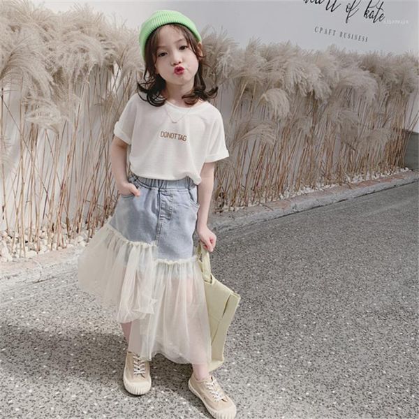 

spring summer baby girls princess tutu skirts korean style kids denim casual fashion jeans skrits children clothing, Blue