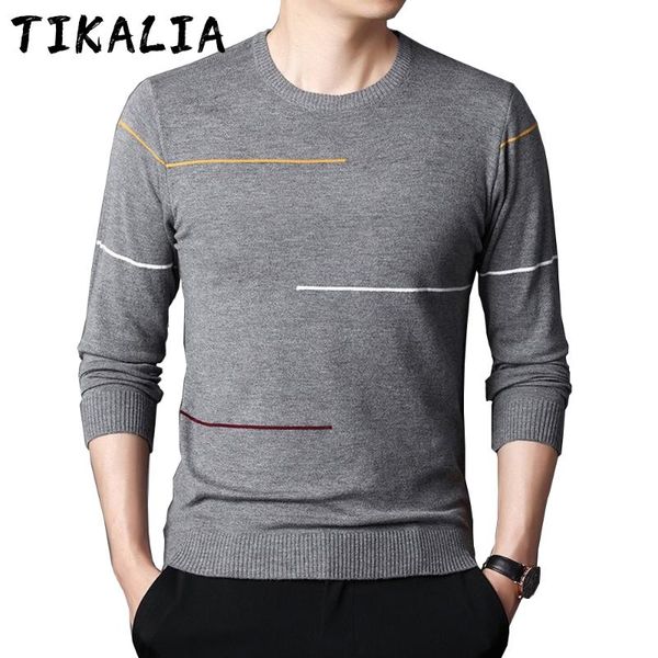 

men's sweaters men cashmere sweater korean fashion stripe pattern solid color autumn clothes thin wool casaul 2021, White;black