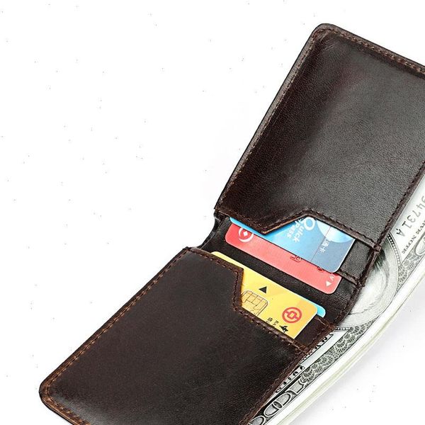 

100% genuine leather wallet men small mini ultra thin compact handmade mens short cowhide purse slim wallets, Red;black