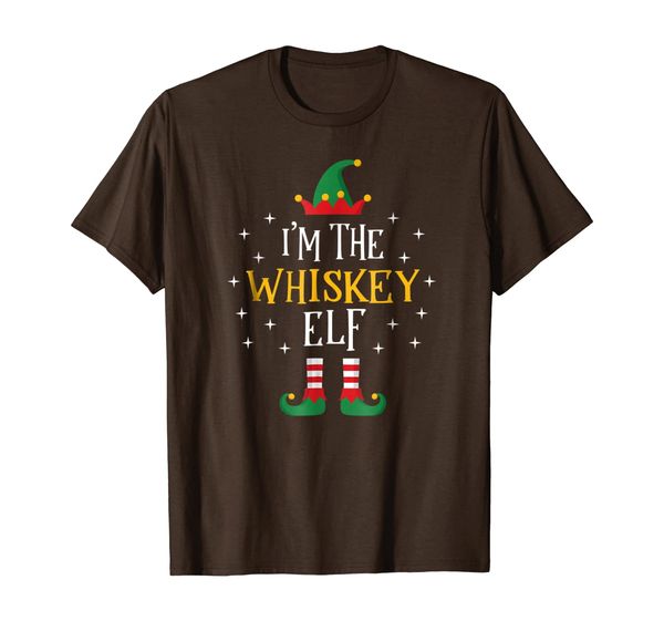 

i'm the whiskey elf t shirt funny xmas gift family group, White;black