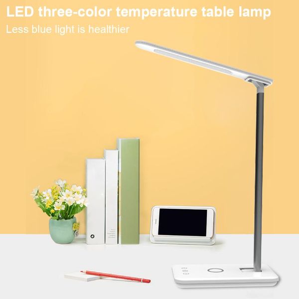 

table lamps 10w 2 in 1 led desk lamp home lighting eye protect reading light multi-function touch dimmable foldable rotatable