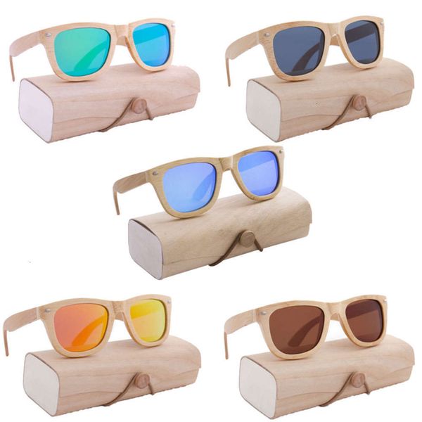 

highend accessories fashionable custom sun glass bamboo leg wooden sunglass, Black