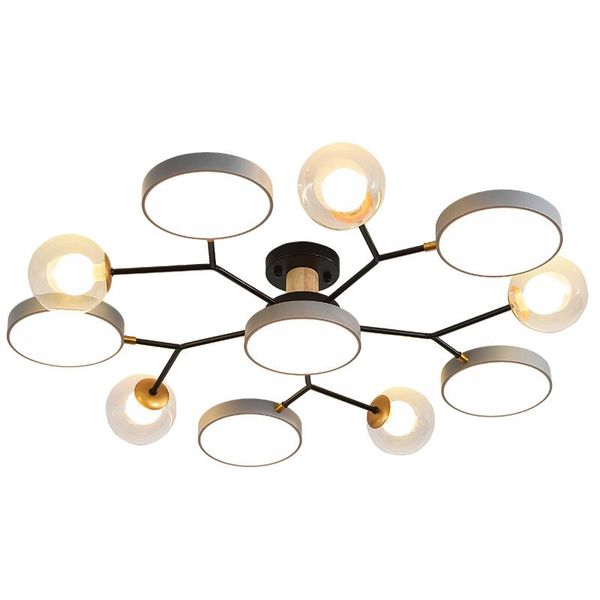 

ceiling lights modern minimalist living room light home atmospheric led lamp round bedroom dining nordic black fixture