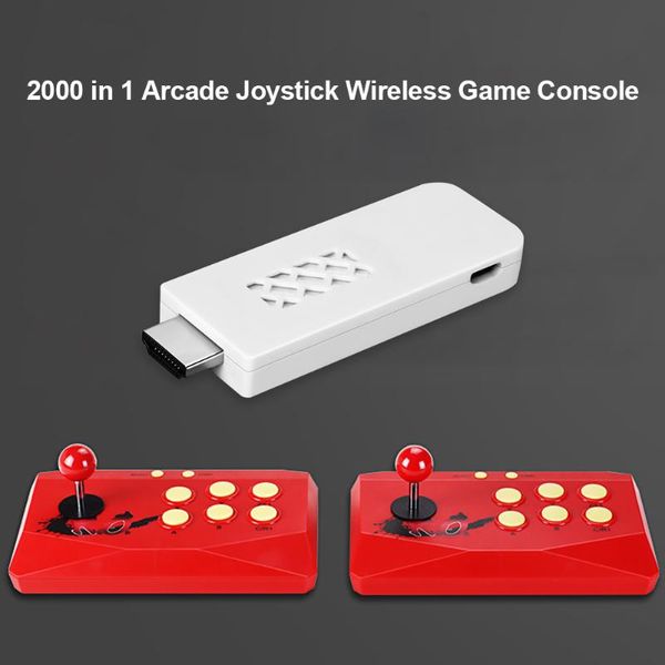 

game controllers & joysticks mini video console built in 2000 with 2 arcade fight stick wireless fighting -compatible