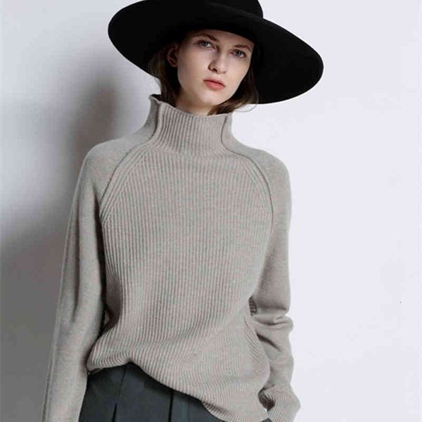 

women's sweaters bellow with the european season high-collar sweater loose, lazy thick cashmere , female autumn and winter owh5, White;black