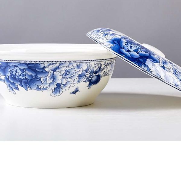 

bowls 1 x jingdezhen bone china 9 inch soup bowl pot microwave applicable