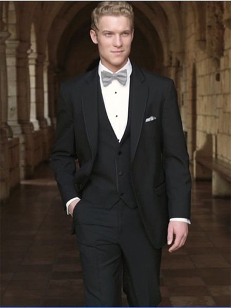 

men's suits & blazers groom style tuxedo man suit two buttons godfather dinner men's suits (jacket + pants vest) hombre attire, White;black