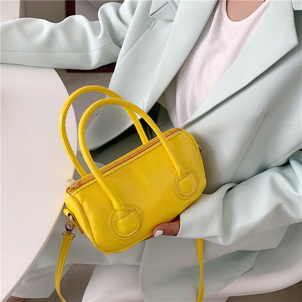 

patent leather women small purse handbags simple candy color ladies shoulder crossbody bags fashion design female messenger bag