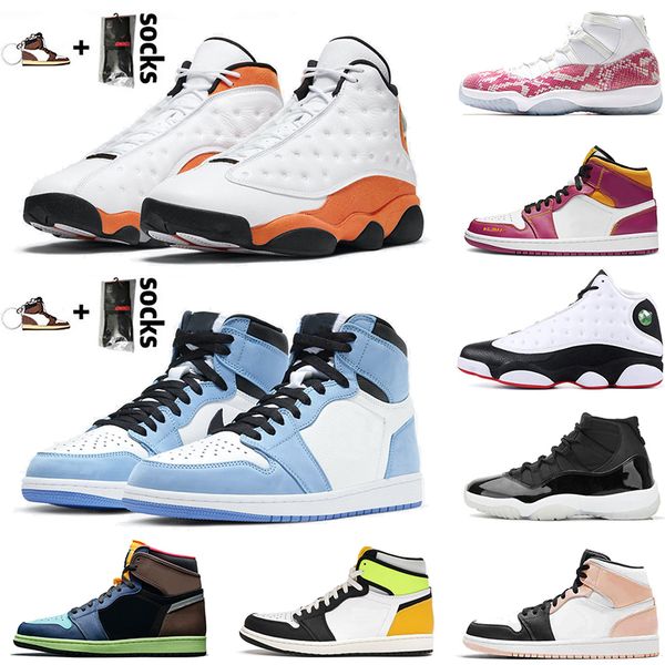 

2021 with socks 25th anniversary mid crimson tint 13s basketball shoes retro womens mens university blue high dark mocha basket shoe trainer