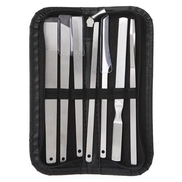 

nail art kits 7x stainless steel callus rasp file shaver foot hard tough skin corn remover pedicure care tool salon tools