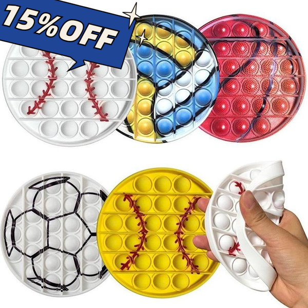 

sports baseball fidget toys cell phone straps sensory push bubbles simple dimples board games children focus office adults decompression dhl