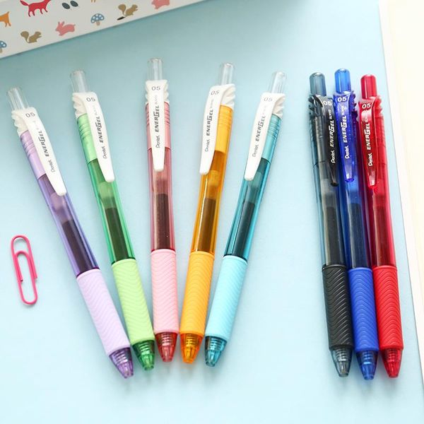 

gel pens 5pcs wumei japan imports pentel bln105 pen transparent color signing