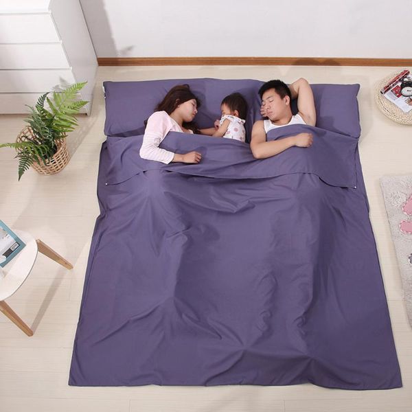 

lightweight sleeping bag liner sack outdoor single double camping el travel sheet bags