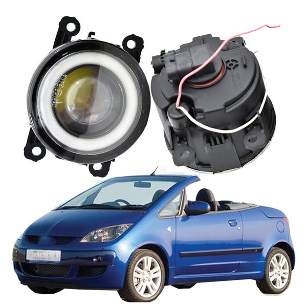 2X Auto LED mit Linse Birne Nebelscheinwerfer Angel Eye 12V H11 für Mitsubishi Colt CZC Cabrio (RG) 2006-2009 Outlander