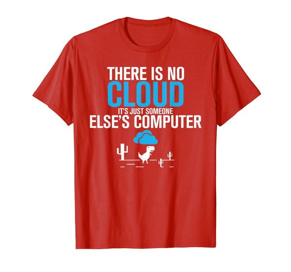 

there is no cloud cool computer networking geek t-shirt, White;black