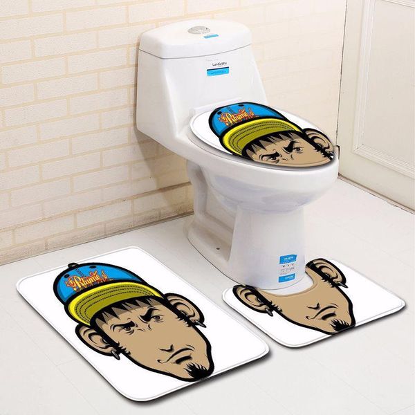 

bath mats 3d painted cartoon character pattern bathroom mat in the set rug rugs
