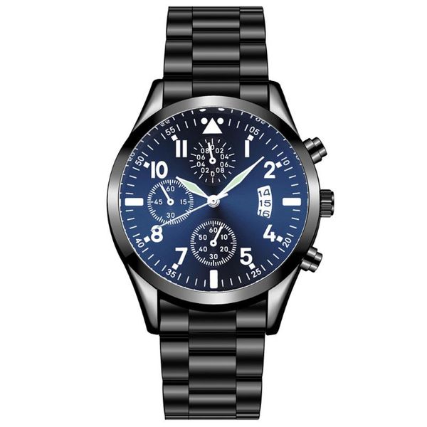 

wristwatches quartz wristwatch men's watches classic calendar mens business steel watch relogio masculino saati, Slivery;brown