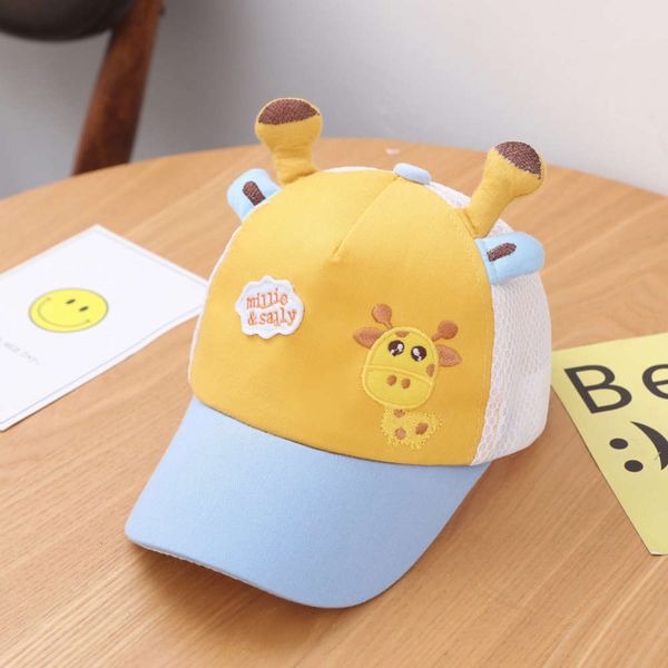 

baby hat summer sunshade hat sunscreen boy cap cute foreign baseball sun, Yellow