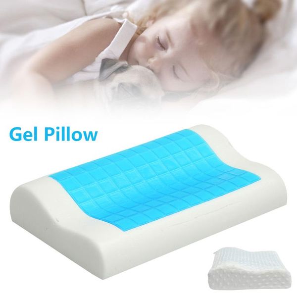 

pillow memory foam neck gel slow-rebound cervical orthopedic cushion shoulders relax for deep-sleeping bedding