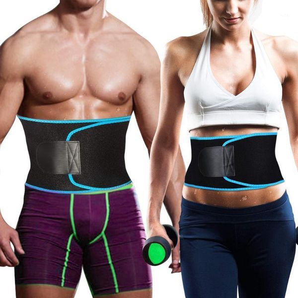 

waist support adjustable slimming trainer men women body shaper belt croset cincher tummy control sport girdle weight loss1, Black;gray