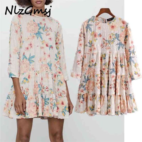 

dres printed mini es female o neck long sleeve loose vintage fashion summer boho vestidos 03 210628, Black;gray