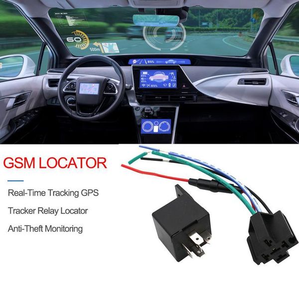 

car gps & accessories real-time tracking relay tracker device gsm locator remote control anti-theft monitoring cut off oil power system