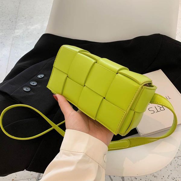 

evening bags women's designer handbag travel shoulder messenger bag fashion vintage square kiwi green armpit pu leather