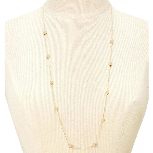 

chains decoration elegant european and american fashion necklace round collar bone chain brand xl122 long, Silver