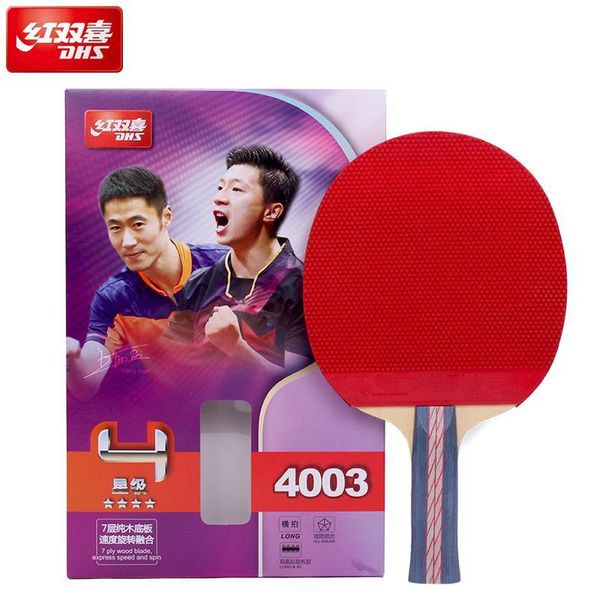 

dhs table tennis racket 4003 4007 pong bat racquets long double reverse rubber raquete raquets