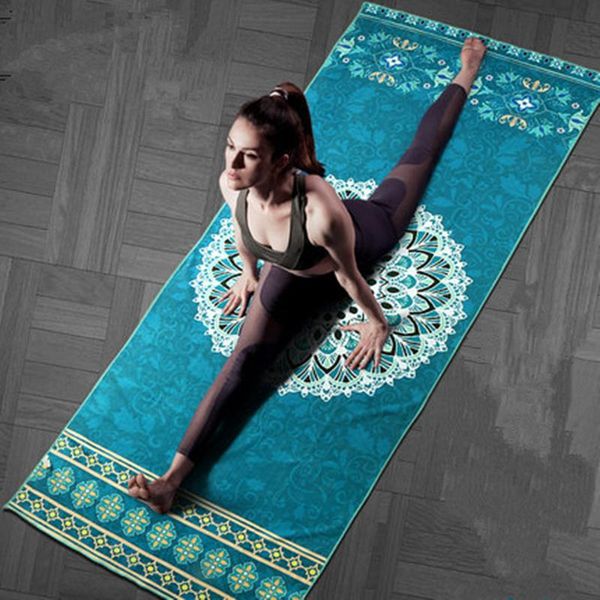 

non slip yoga mat cover towel anti skid microfiber size 72''x27.5'' shop towels pilates blankets fitness exercise mats