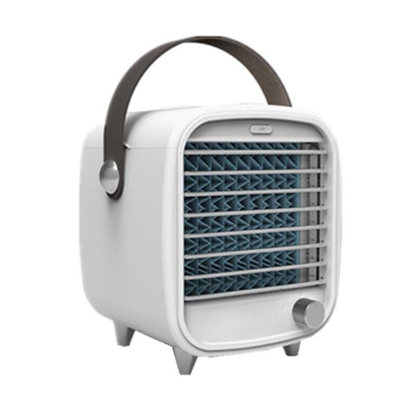 

electric fans portable air conditioner small usb deskcooler built-in ice box cooling fan strong wind night light features