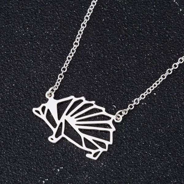 

pendant necklaces 1pc charm necklace fashion cute hedgehog decor creative all-match dainty jewelry clothing accessories, Silver