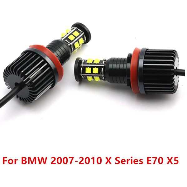 

car headlights high power error 3200lm led marker white 240w h8 / h11 angel eyes for 2007-2010 x series e70 x5 (pre-lci)