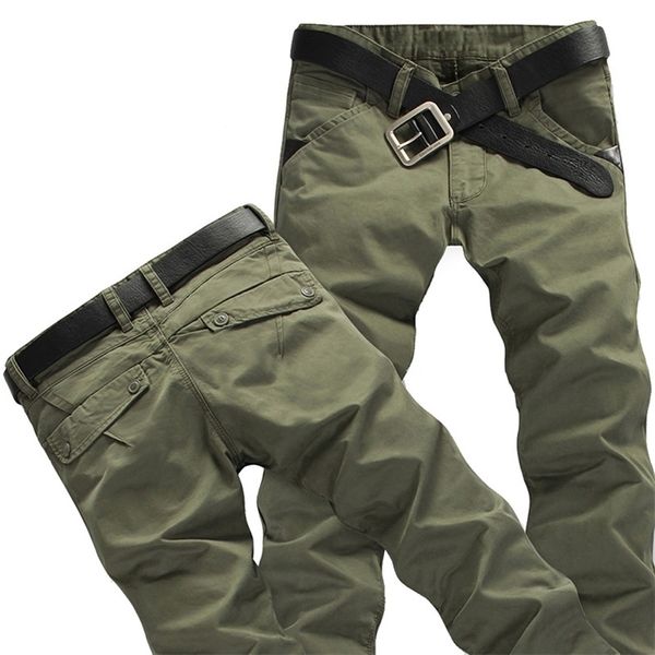 Verão Inverno Elasticity Mens Calças de Carga Rugged Silm Fit Milltary Exército Macacão Calças Táticas Calças Casuais 38 210714