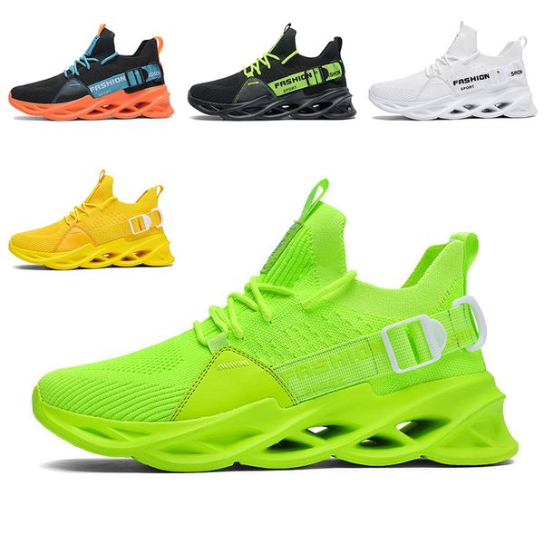 

non-brand men women running shoes blade breathable shoe black white lake green orange yellow mens trainers outdoor sports sneakers