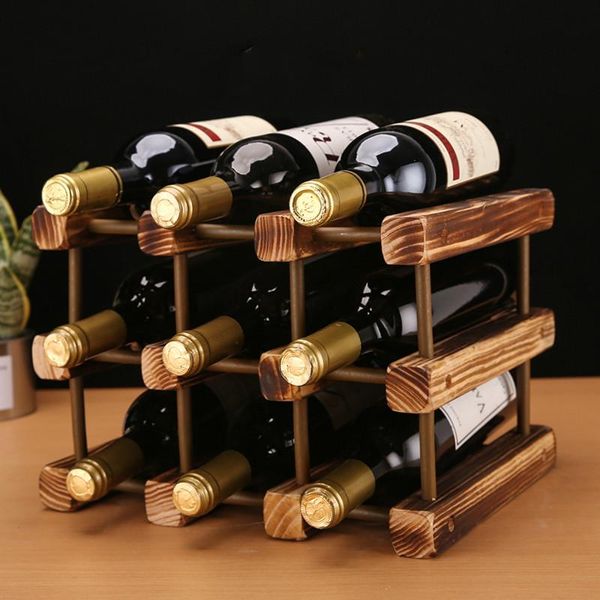 

ice buckets and coolers solid wood wine rack decoration cabinet home bottle creative display stand personalized
