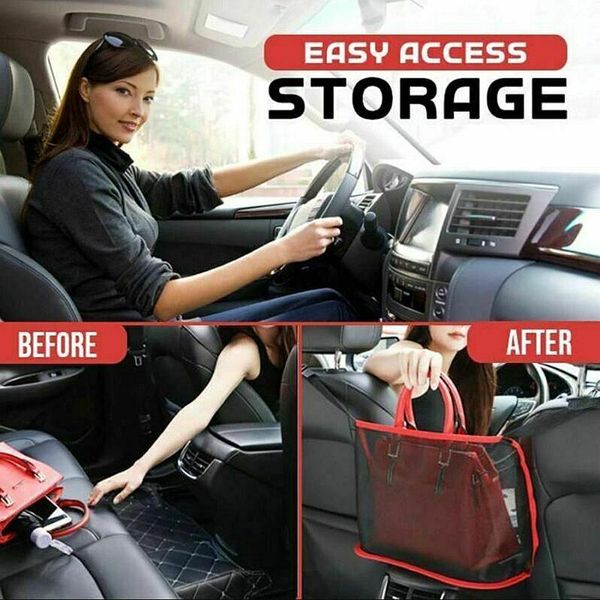 

car organizer accessories bag lightweight storage universal flexible handbag net