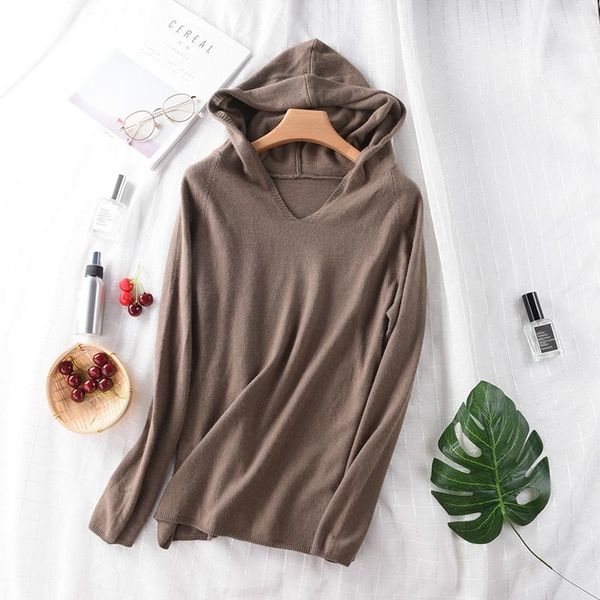 

women's sweaters spring and autumn knitted sweater hooded pullover net red lazy wind loose knit short jacket korean women, White;black